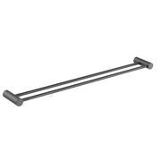 Caddence Double Towel Rail 800mm Gun Metal Grey gallery detail image