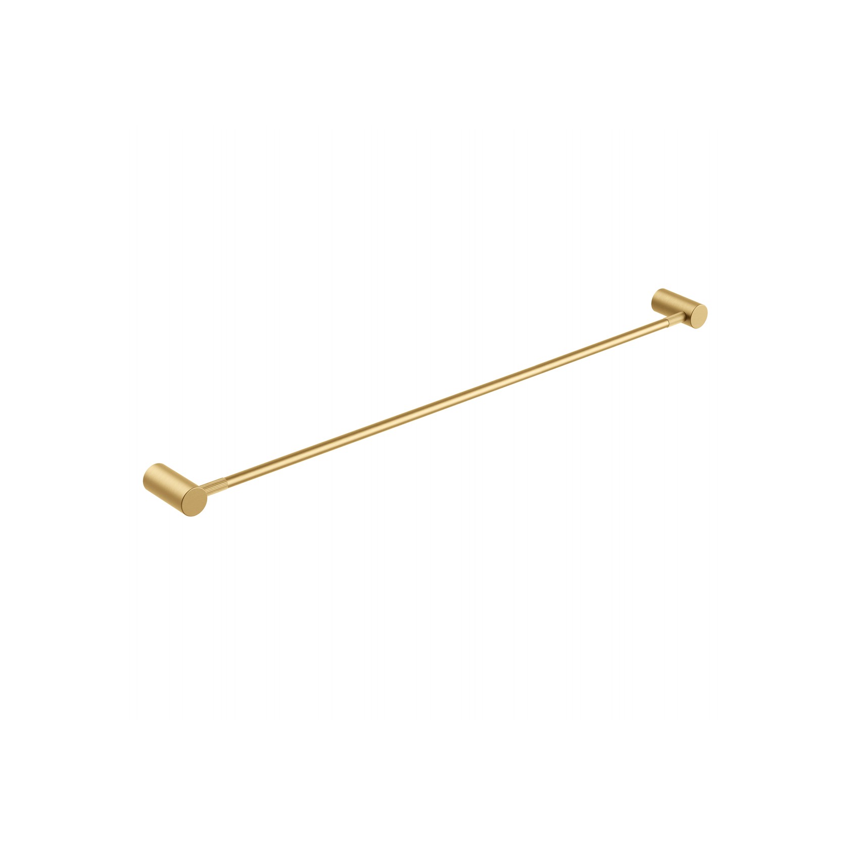 Caddence Single Towel Rail 800mm Brushed Brass gallery detail image
