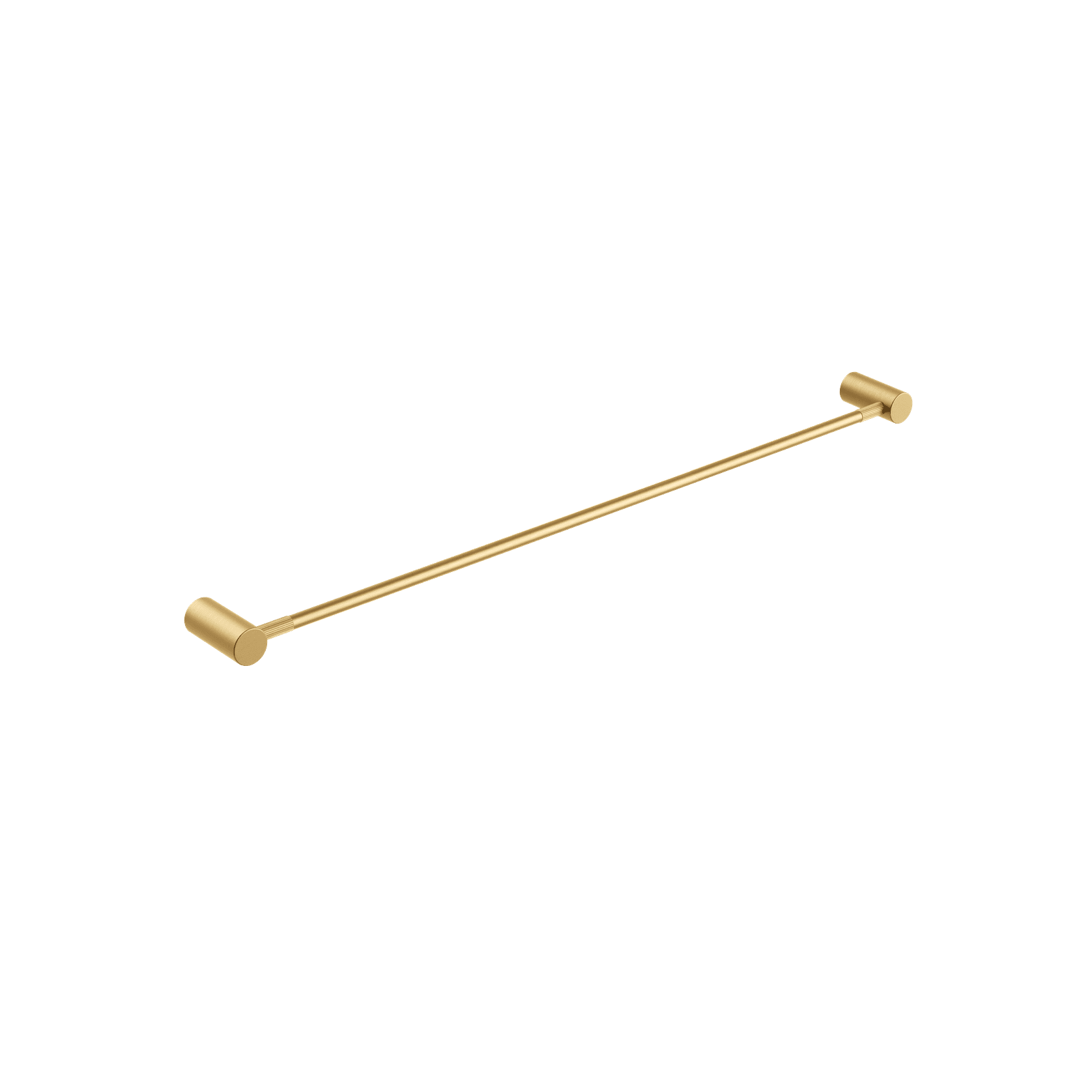 Caddence Single Towel Rail 800mm Brushed Brass gallery detail image
