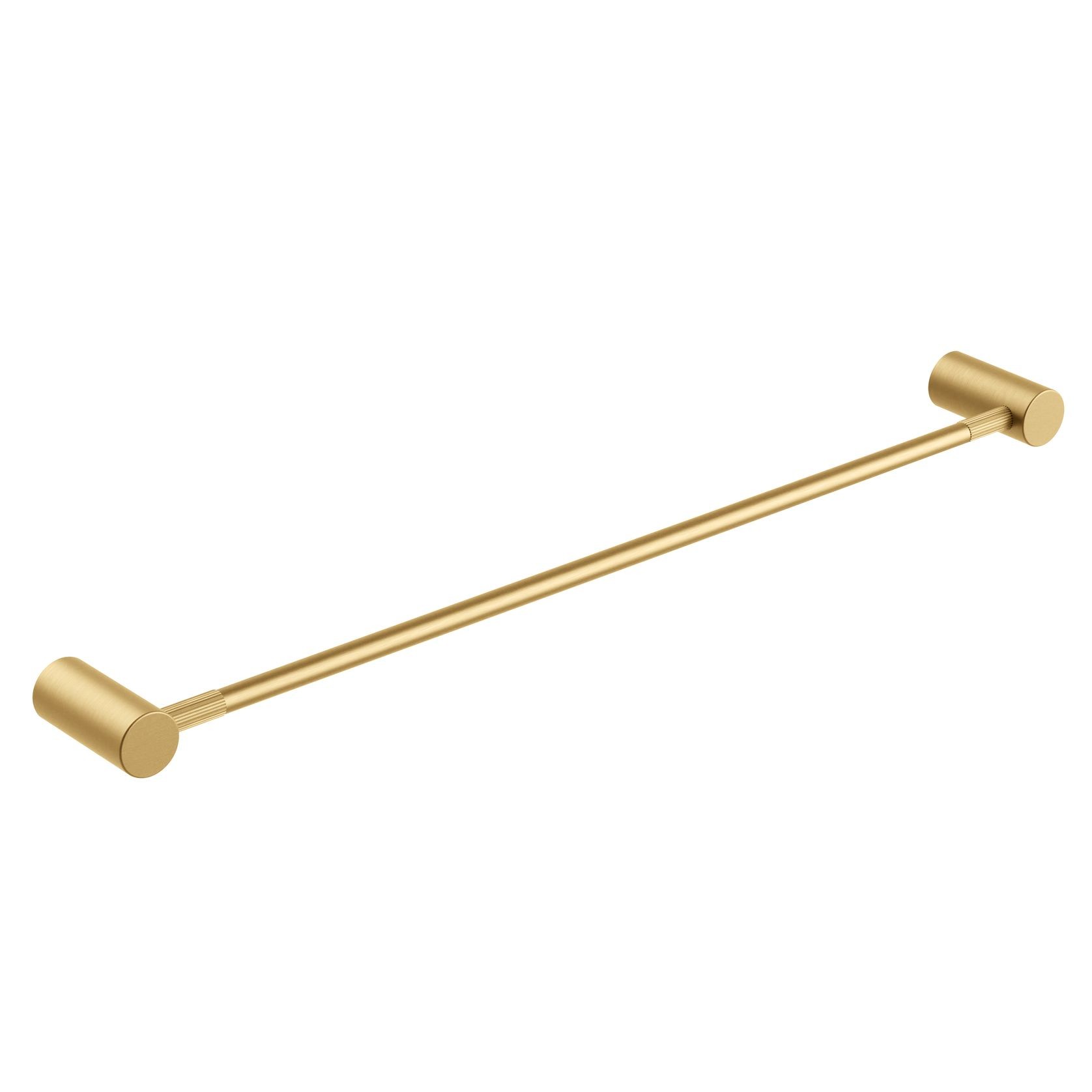 Caddence Single Towel Rail 600mm Brushed Brass gallery detail image