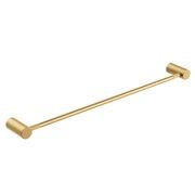 Caddence Single Towel Rail 600mm Brushed Brass gallery detail image