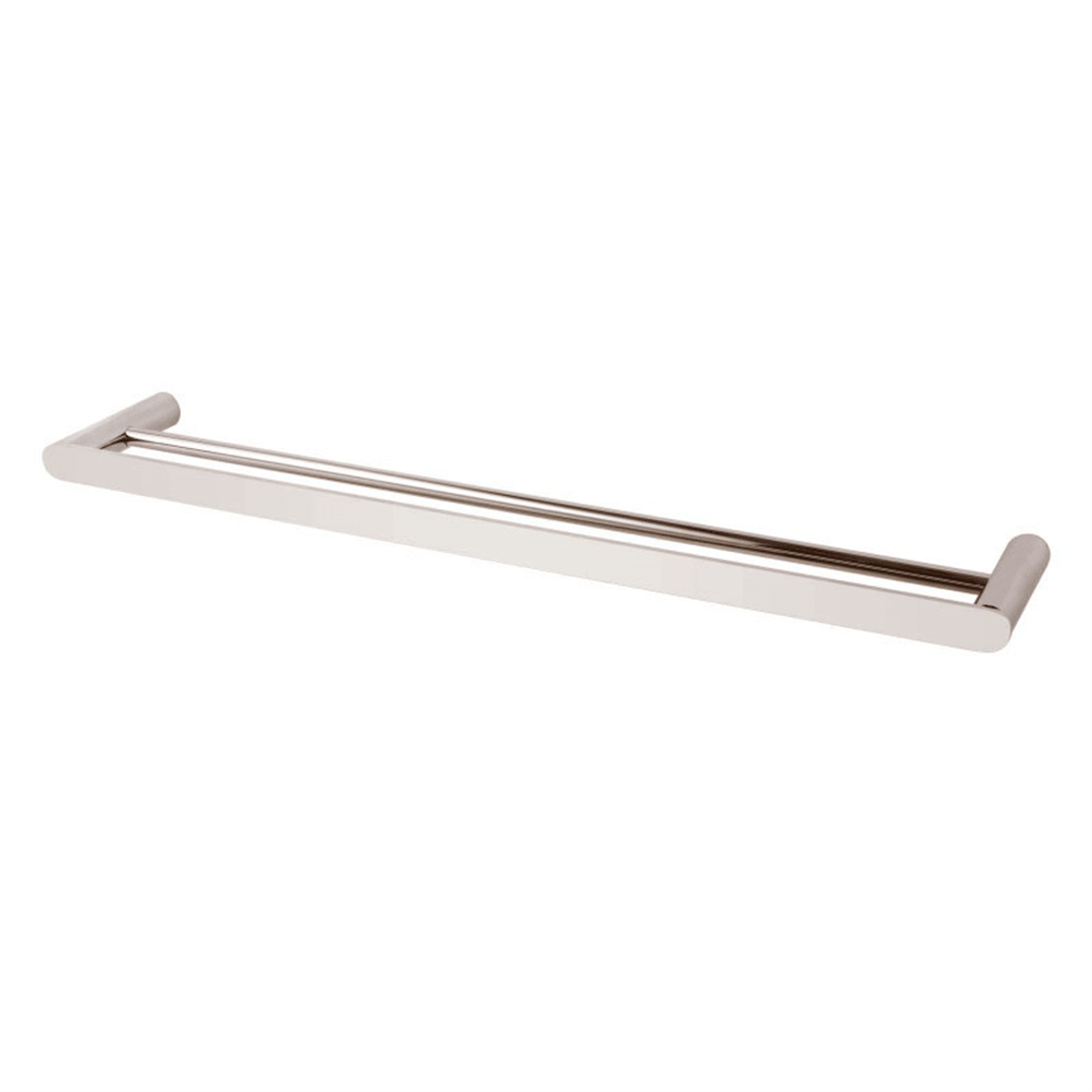 Rushy Double Towel Rail 600mm Brushed Nickel gallery detail image