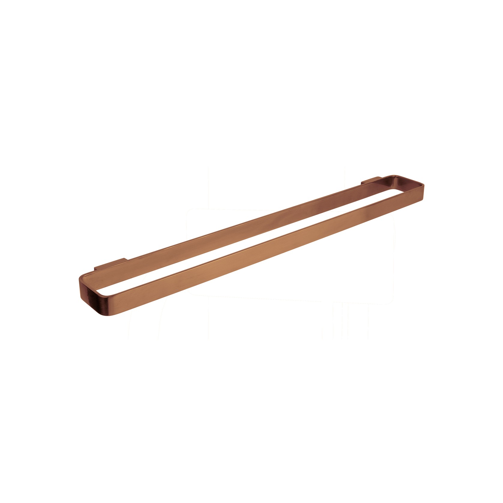 Loft Long Towel Rail 600mm Brushed Copper gallery detail image