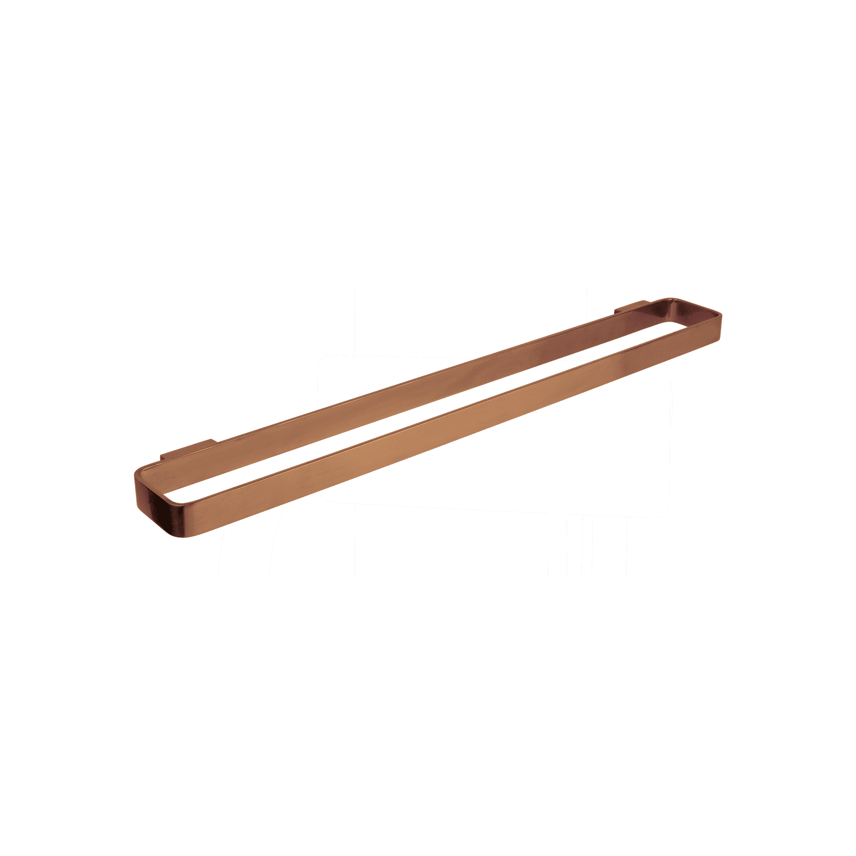 Loft Long Towel Rail 600mm Brushed Copper gallery detail image