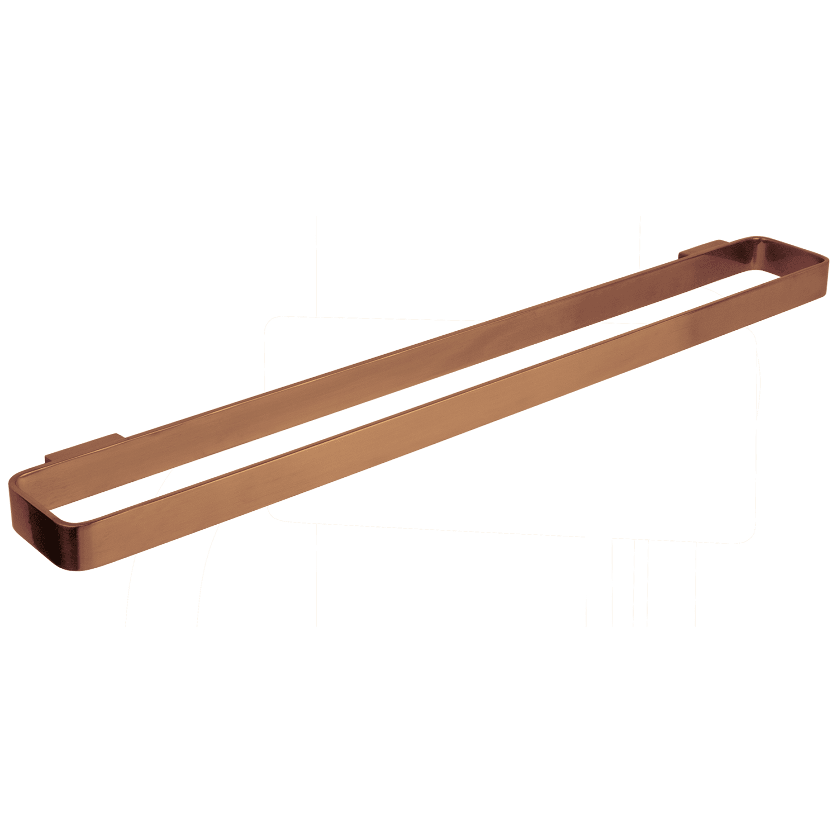 Loft Long Towel Rail 600mm Brushed Copper gallery detail image