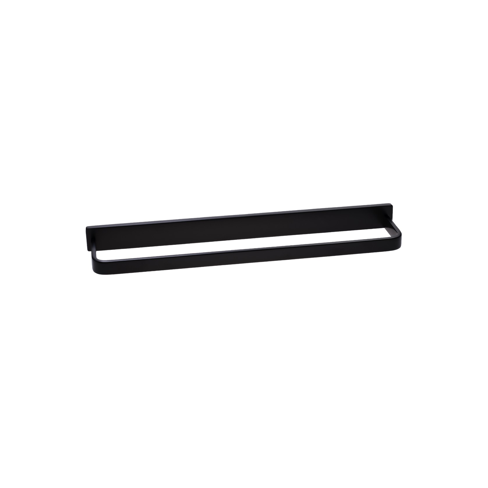 Cubic Short Towel Rail 370mm Satin Black gallery detail image