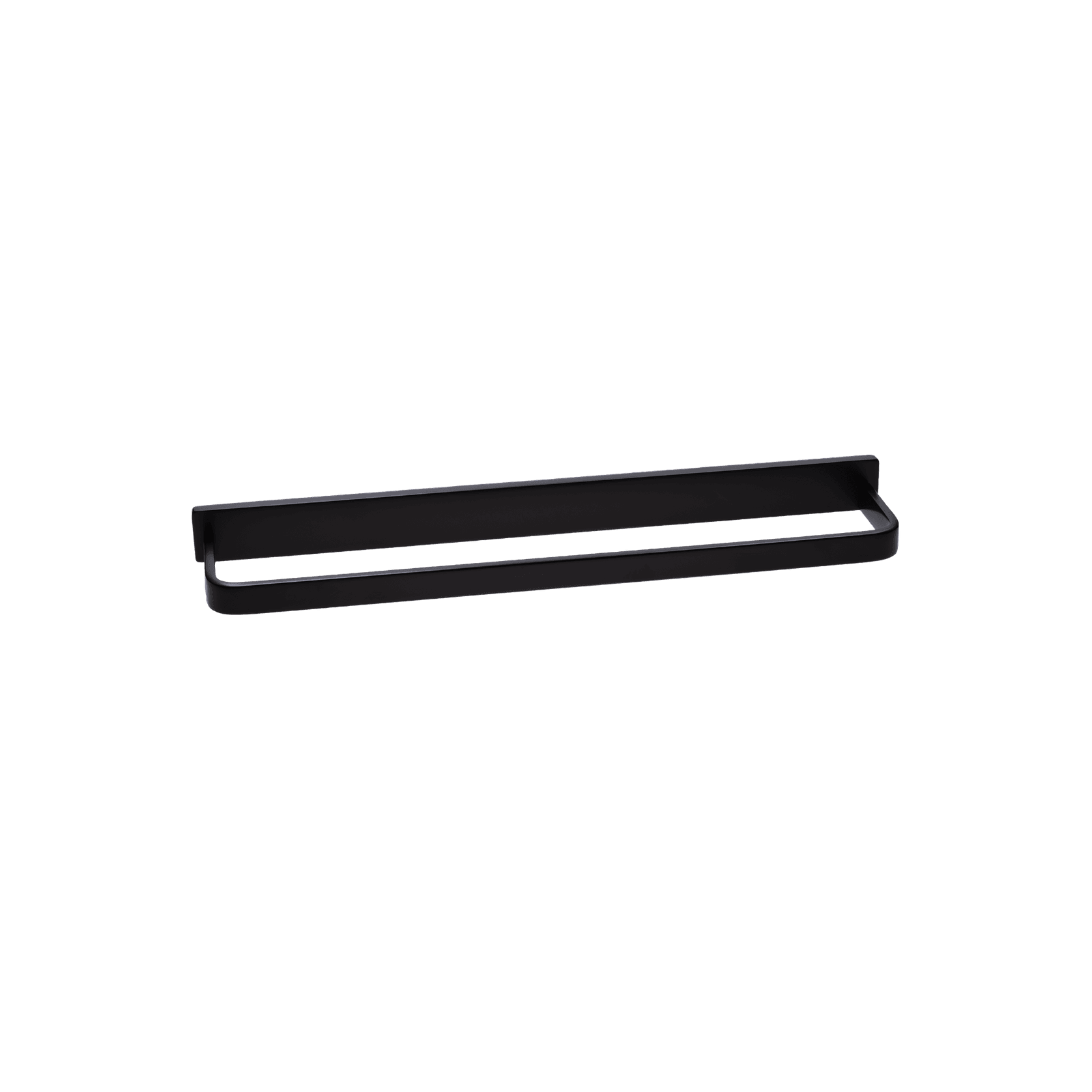 Cubic Short Towel Rail 370mm Satin Black gallery detail image