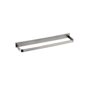 Cubic Short Towel Rail 370mm Brushed Nickel gallery detail image