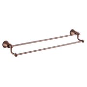 Liberty Double Towel Rail 650 x 112mm Oil Rubbed Bronze gallery detail image