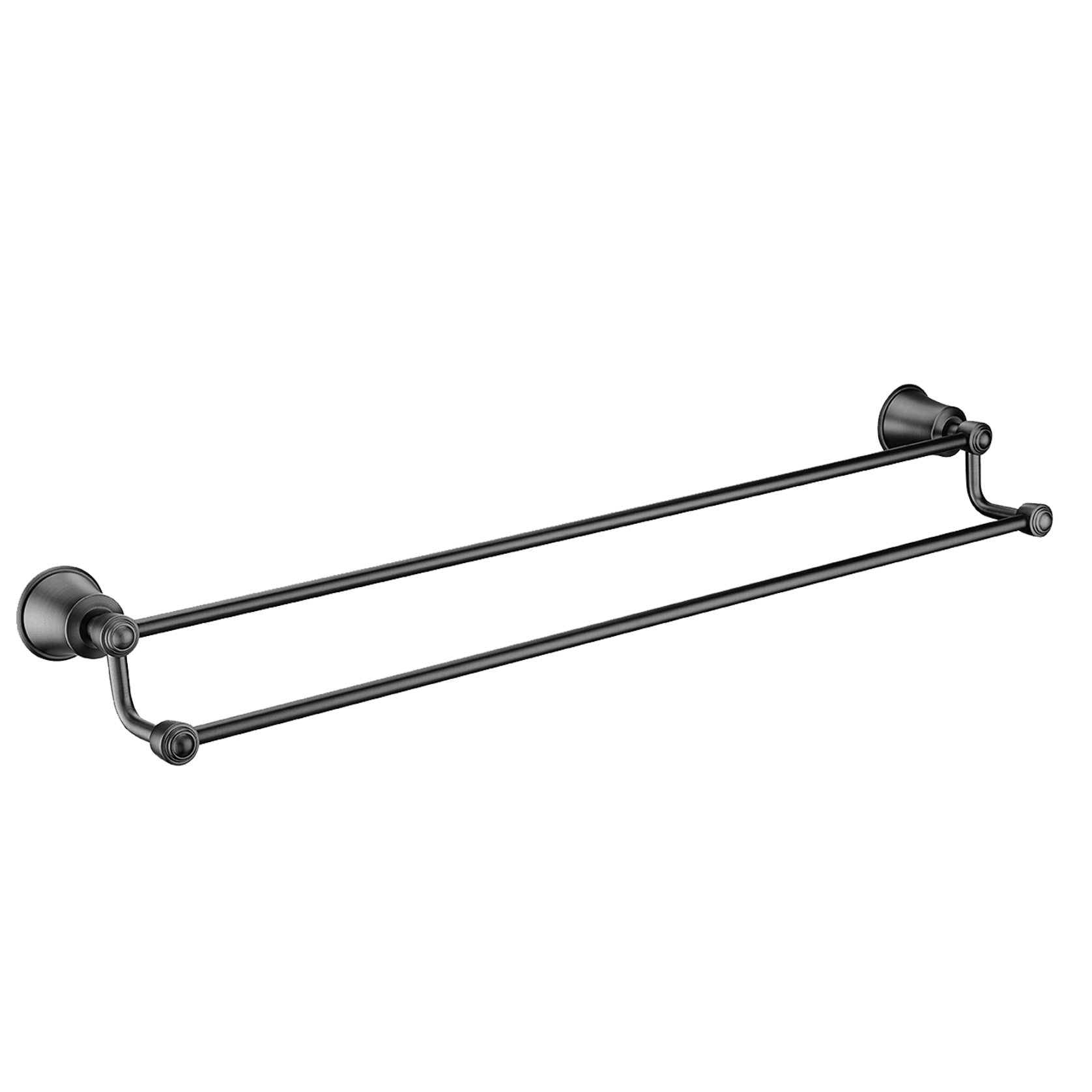 Liberty Double Towel Rail 650 x 112mm Aged Iron gallery detail image