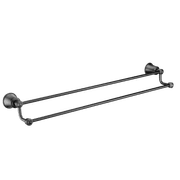 Liberty Double Towel Rail 650 x 112mm Aged Iron gallery detail image