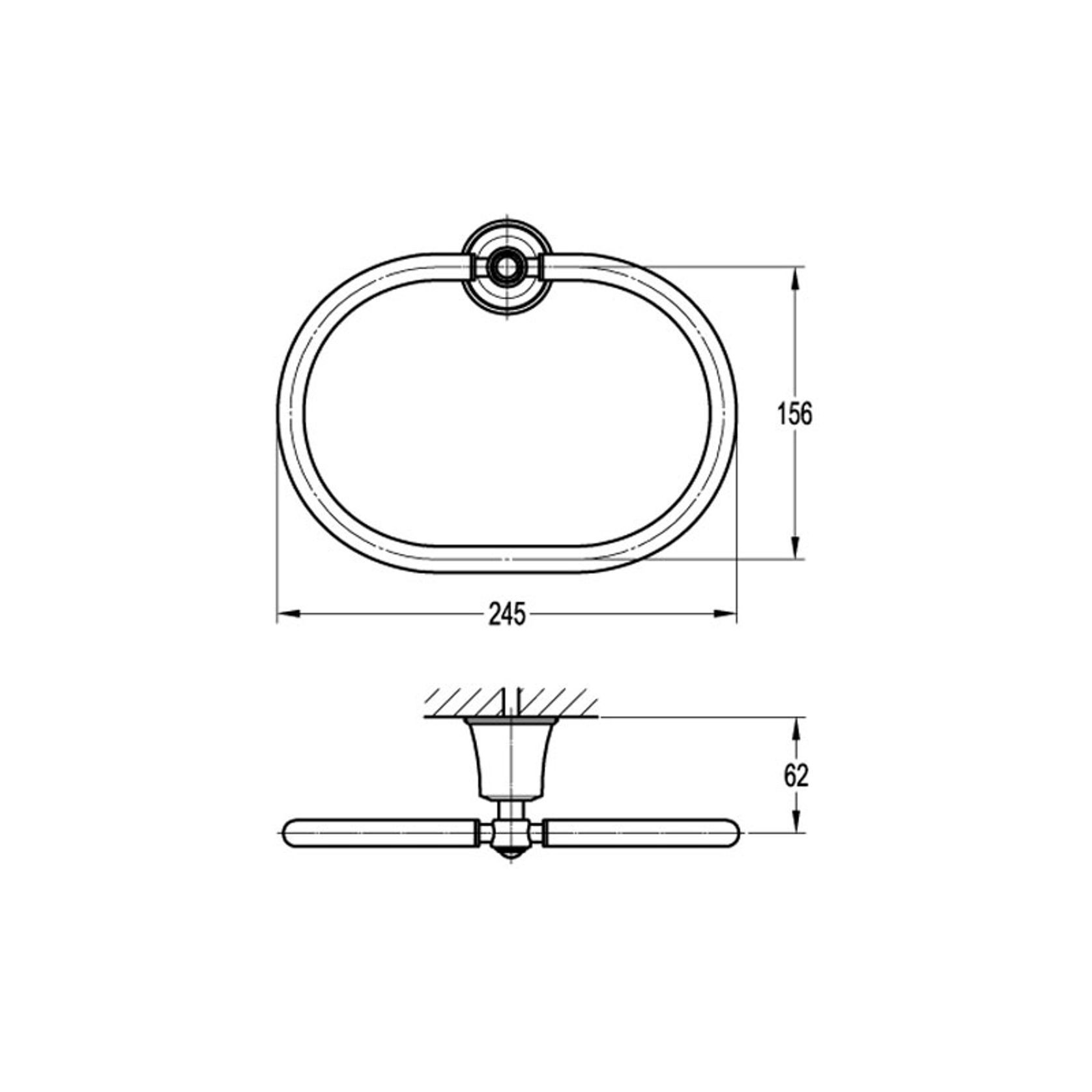 Liberty Towel Ring Oil Rubbed Bronze gallery detail image