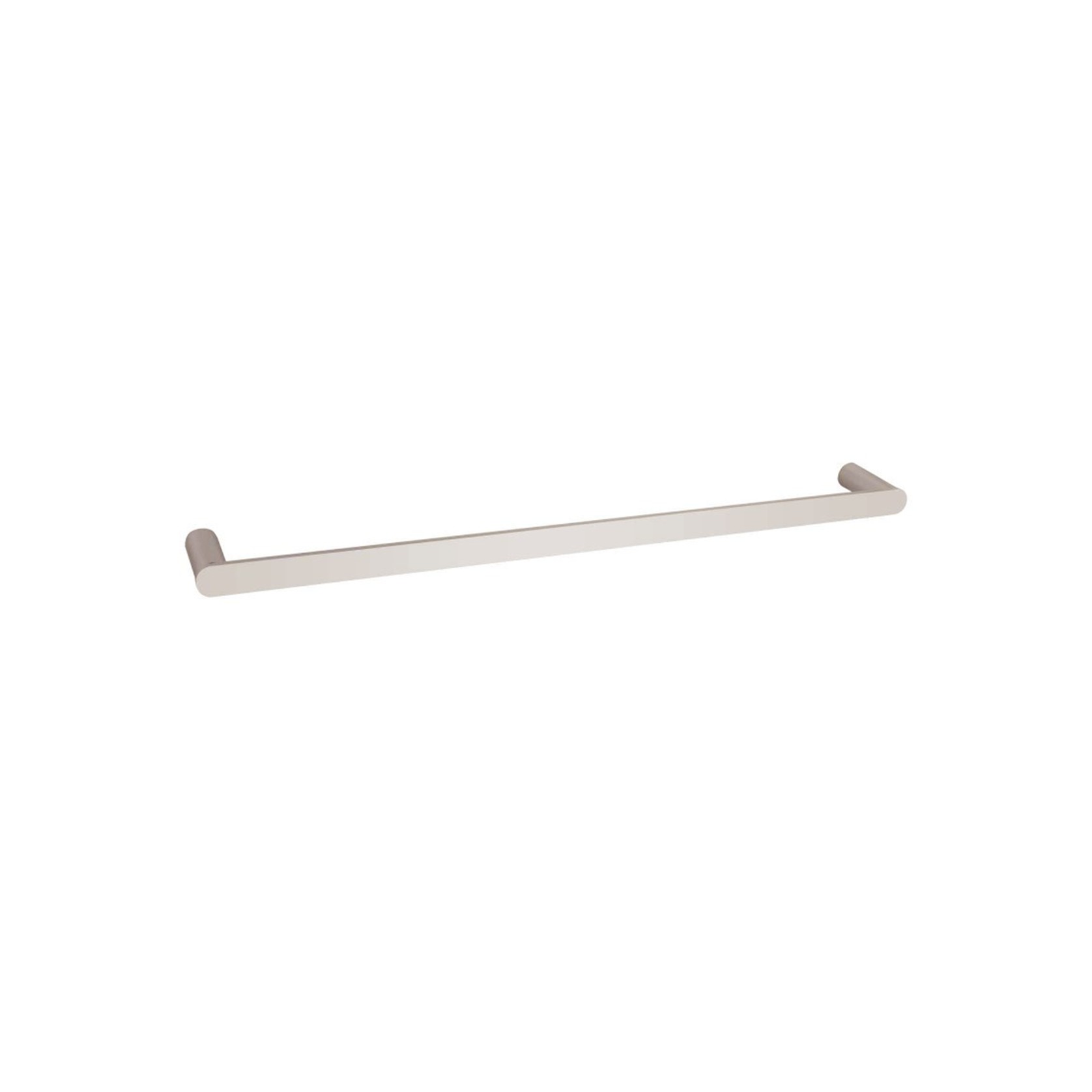 Rushy Single Towel Rail 600mm Brushed Nickel gallery detail image