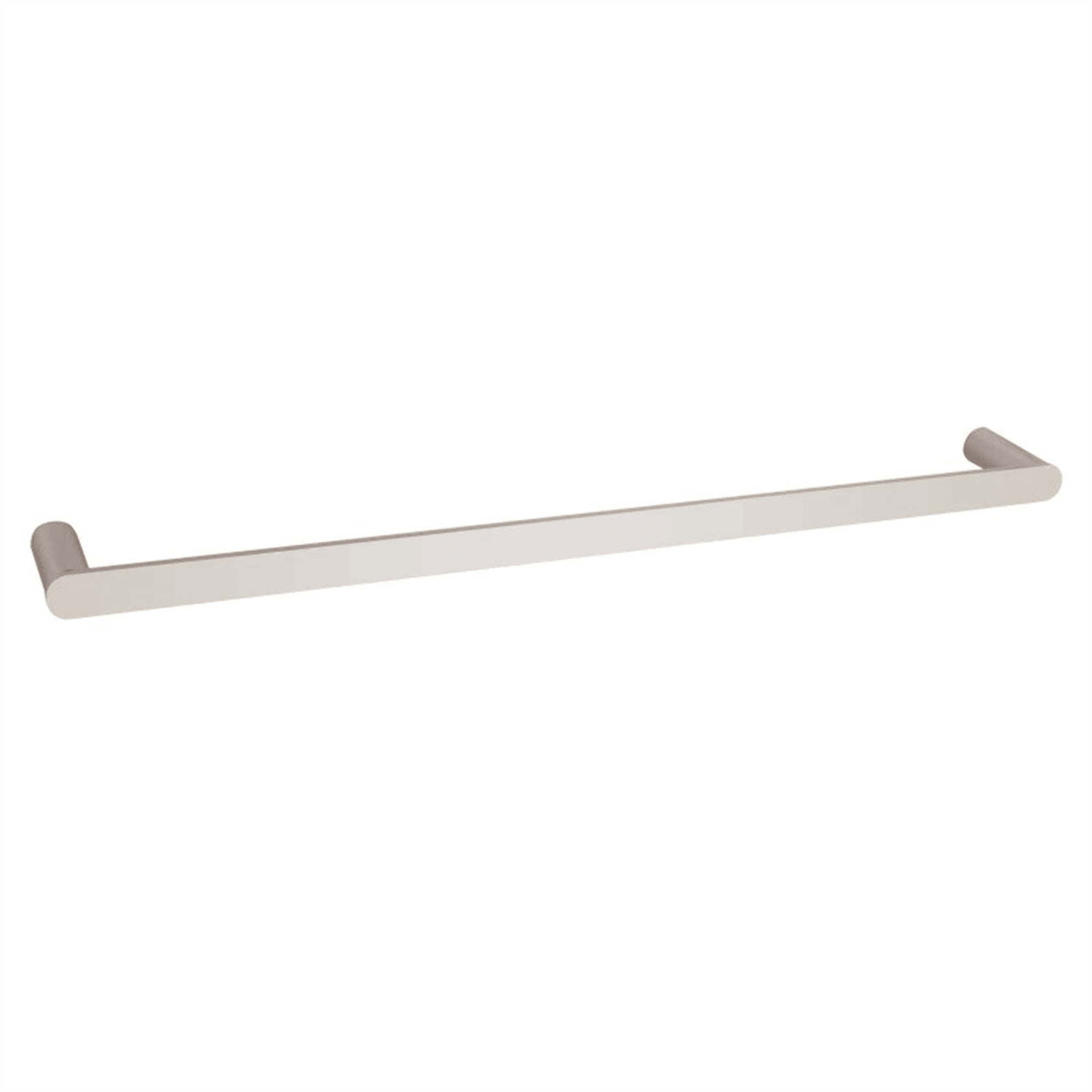 Rushy Single Towel Rail 600mm Brushed Nickel gallery detail image