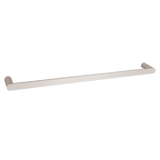 Rushy Single Towel Rail 600mm Brushed Nickel gallery detail image