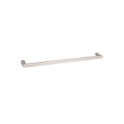 Rushy Single Towel Rail 600mm Brushed Nickel gallery detail image