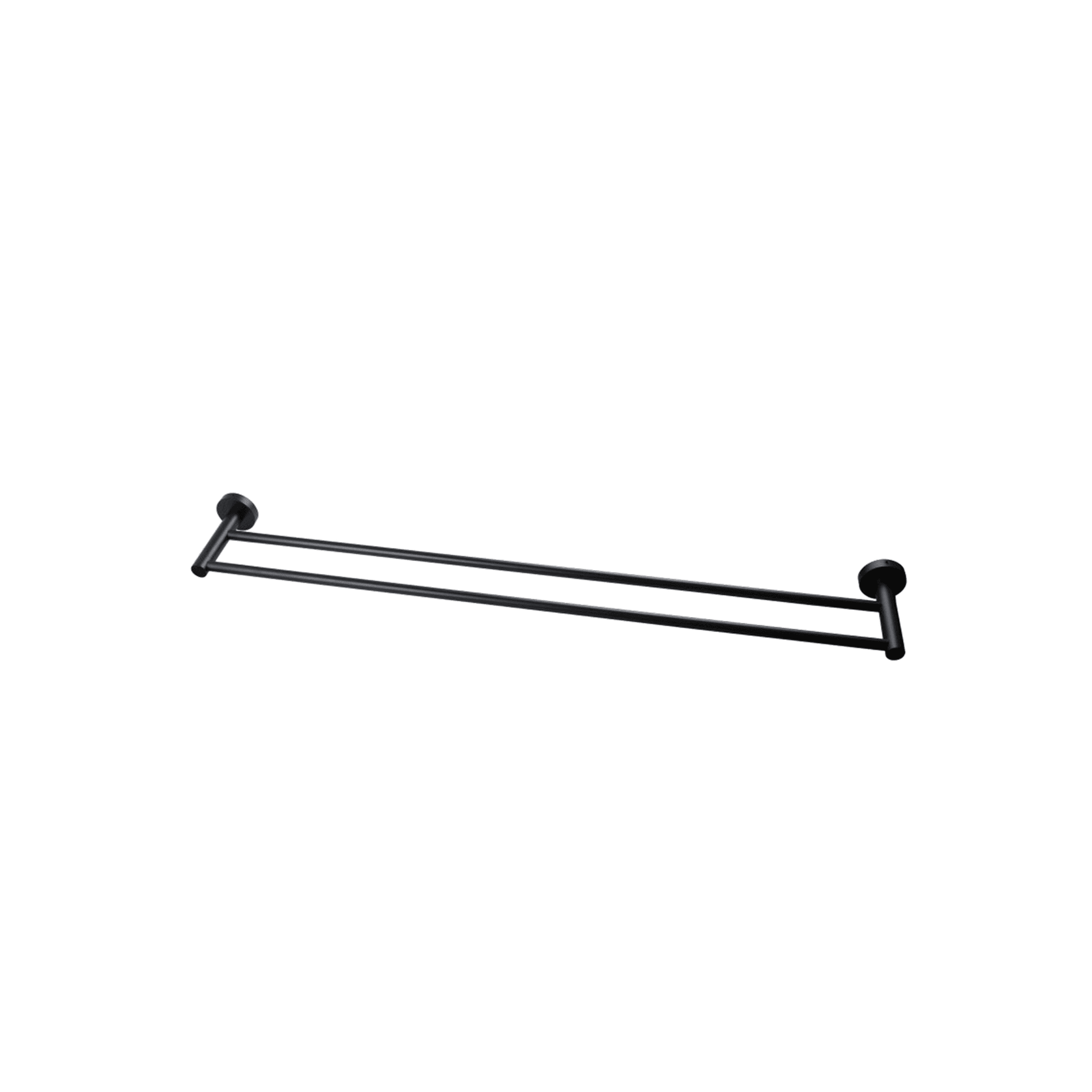 Lucid Pin Double Towel Rail 800mm Matte Black gallery detail image