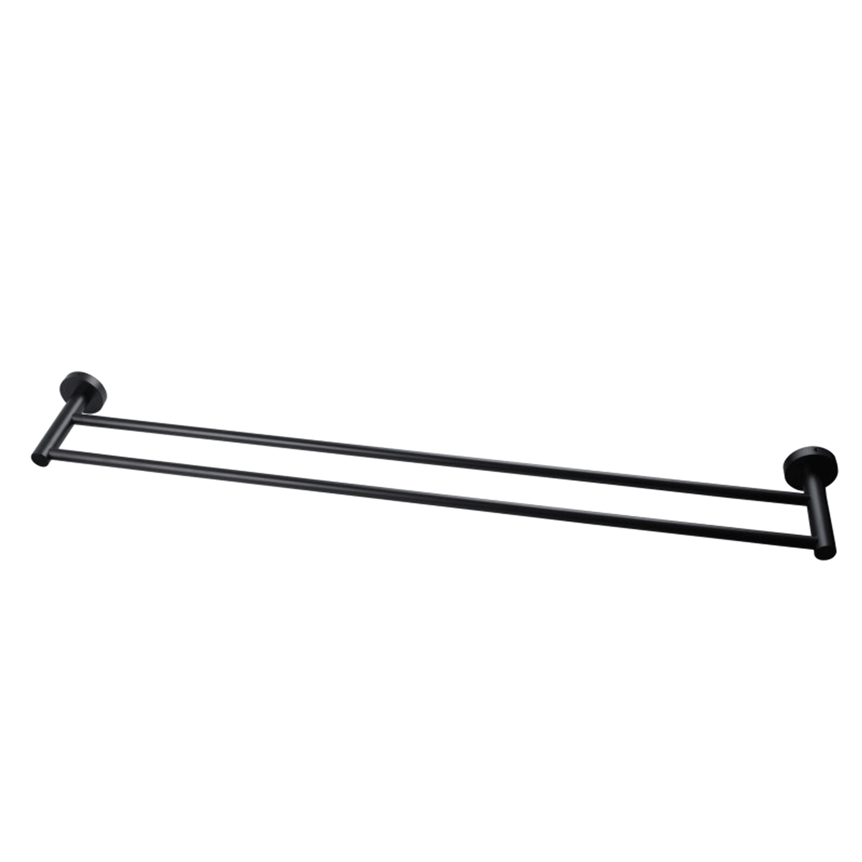 Lucid Pin Double Towel Rail 800mm Matte Black gallery detail image