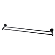 Lucid Pin Double Towel Rail 800mm Matte Black gallery detail image