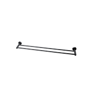 Lucid Pin Double Towel Rail 800mm Matte Black gallery detail image