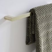 Bianca Single Towel Rail 600mm | Brushed Gold gallery detail image