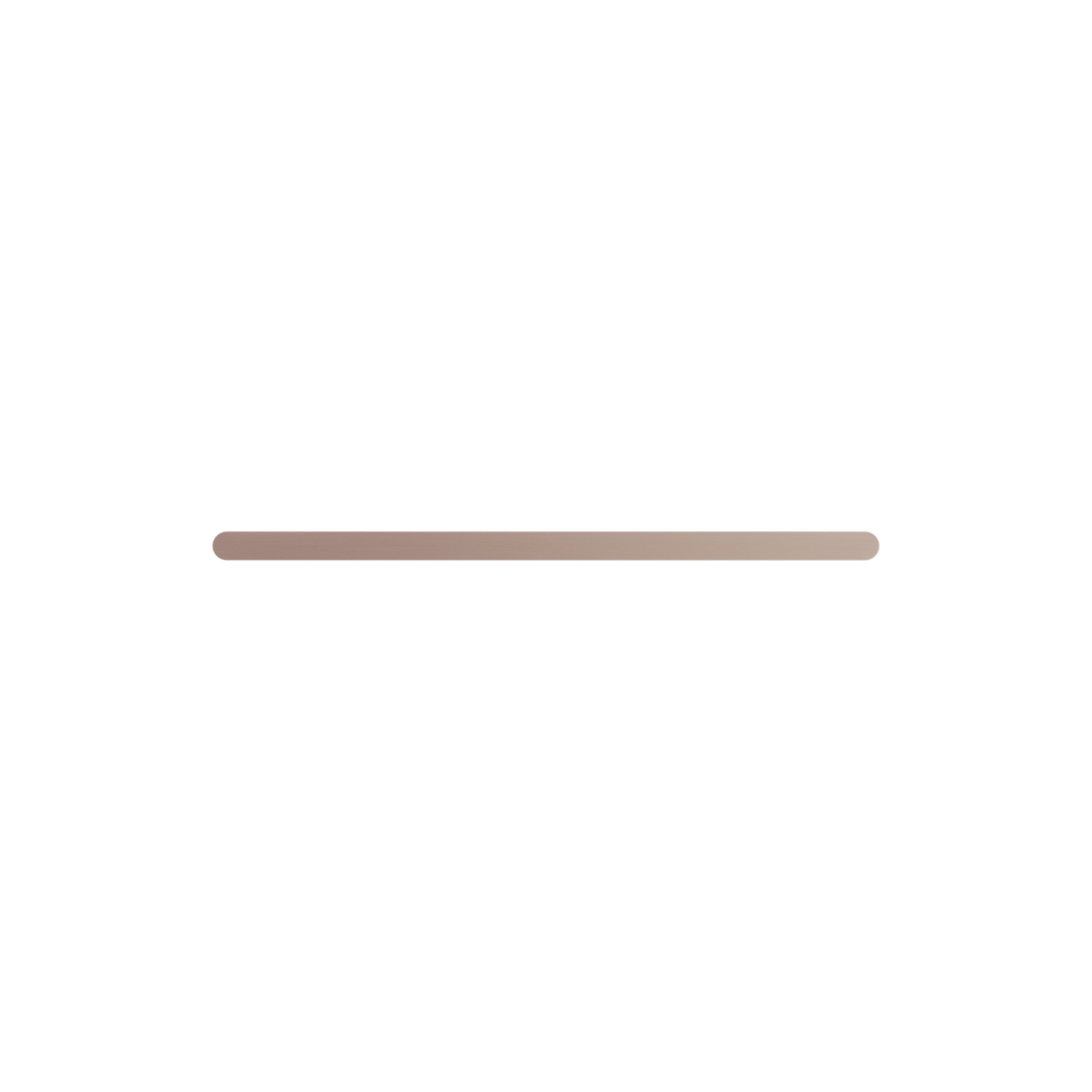 Bianca Single Towel Rail 800mm | Brushed Bronze gallery detail image