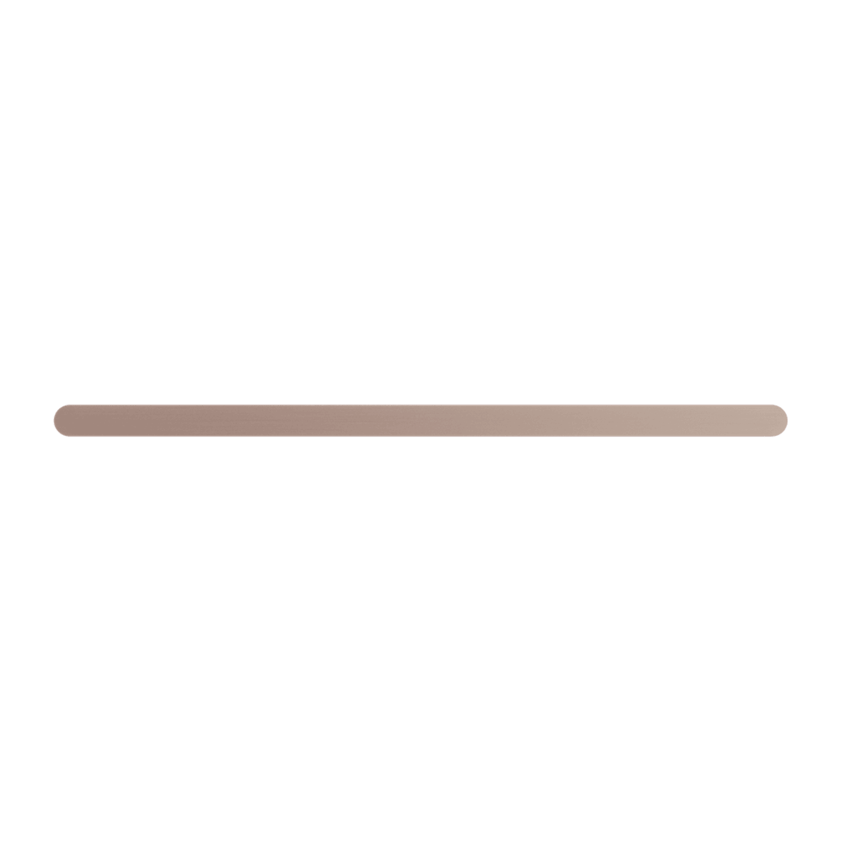 Bianca Single Towel Rail 800mm | Brushed Bronze gallery detail image