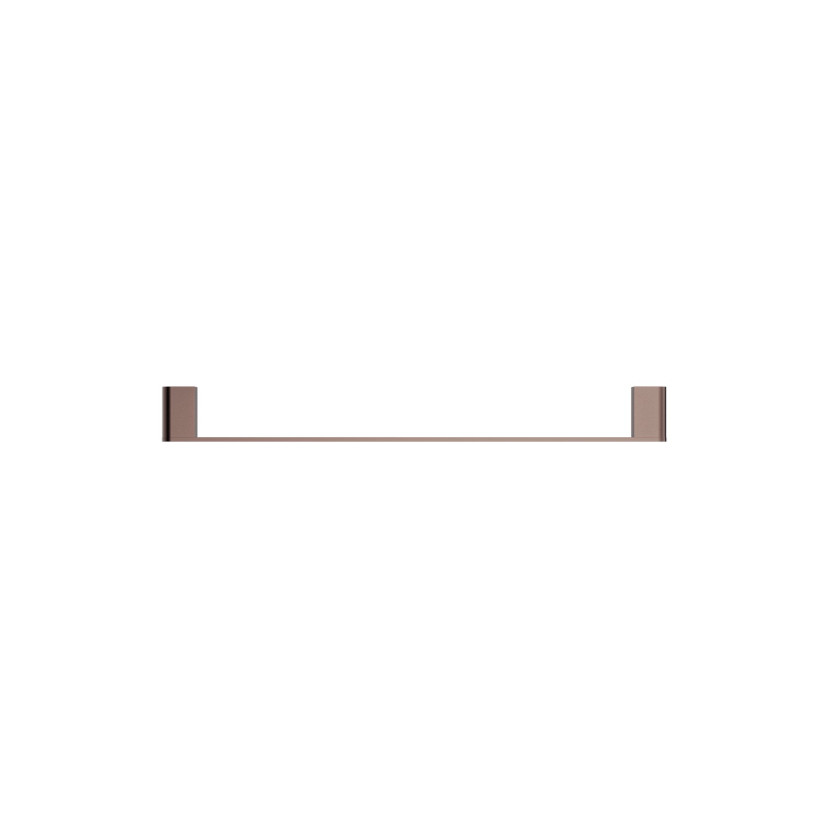 Bianca Single Towel Rail 800mm | Brushed Bronze gallery detail image