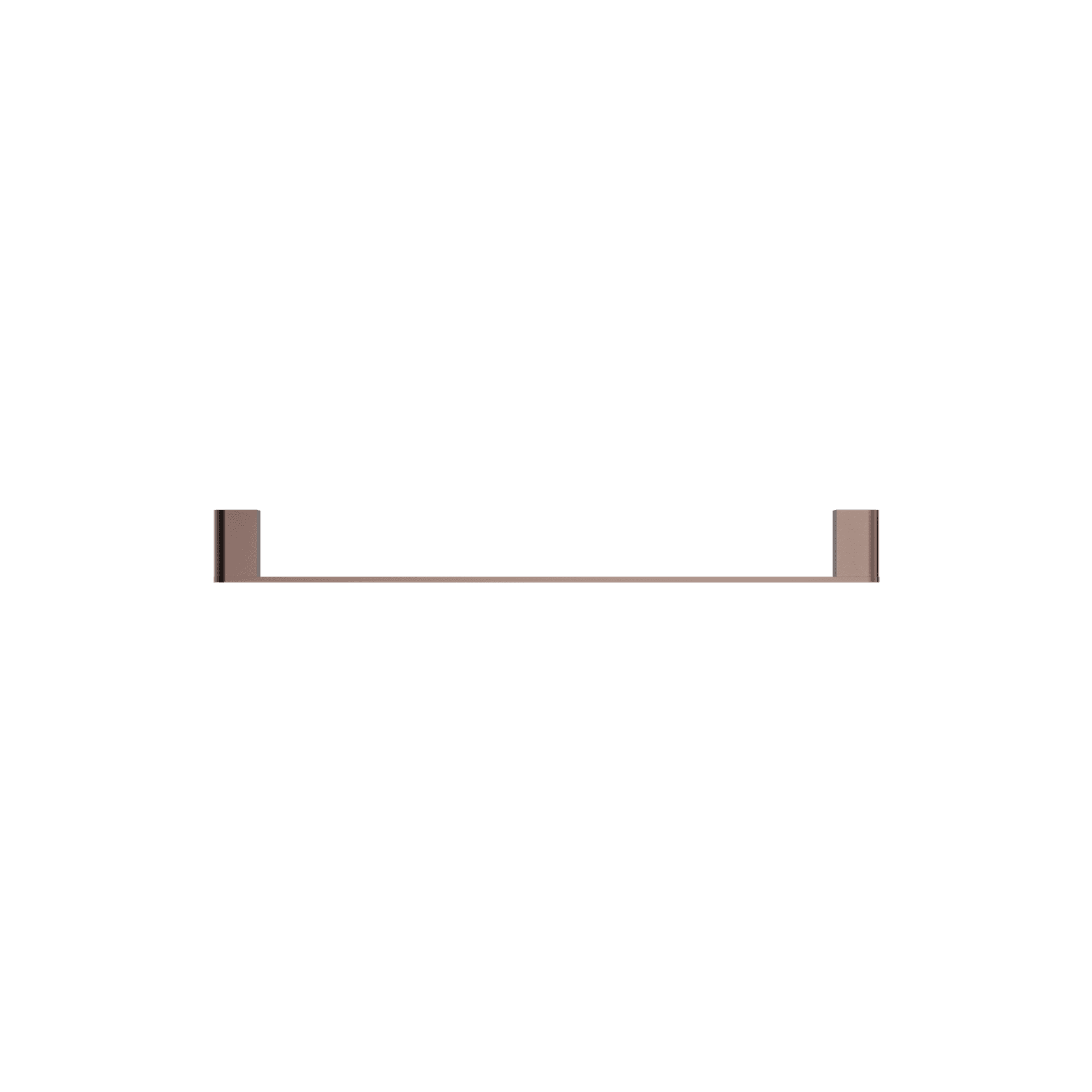 Bianca Single Towel Rail 800mm | Brushed Bronze gallery detail image