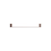 Bianca Single Towel Rail 800mm | Brushed Bronze gallery detail image