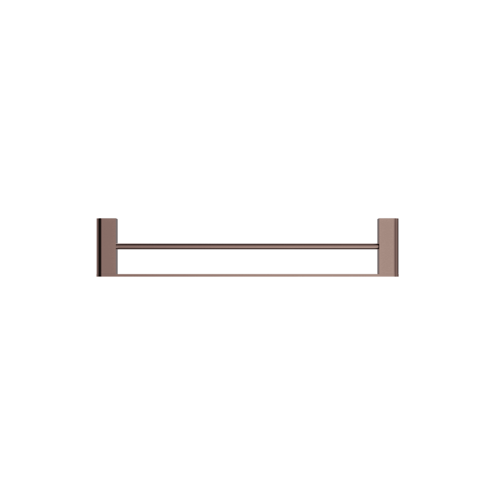 Bianca Single Towel Rail 600mm | Brushed Bronze gallery detail image