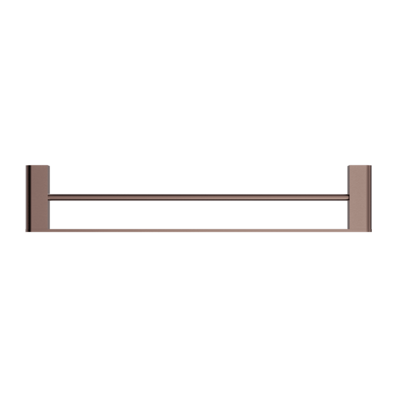 Bianca Double Towel Rail 600mm | Brushed Bronze gallery detail image