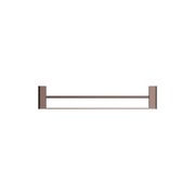 Bianca Double Towel Rail 600mm | Brushed Bronze gallery detail image