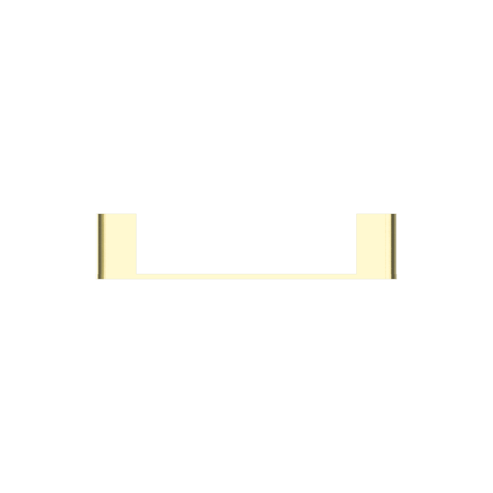 Bianca Hand Towel Rail | Brushed Gold gallery detail image