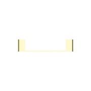Bianca Hand Towel Rail | Brushed Gold gallery detail image