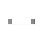 Bianca Hand Towel Rail | Gun Metal gallery detail image