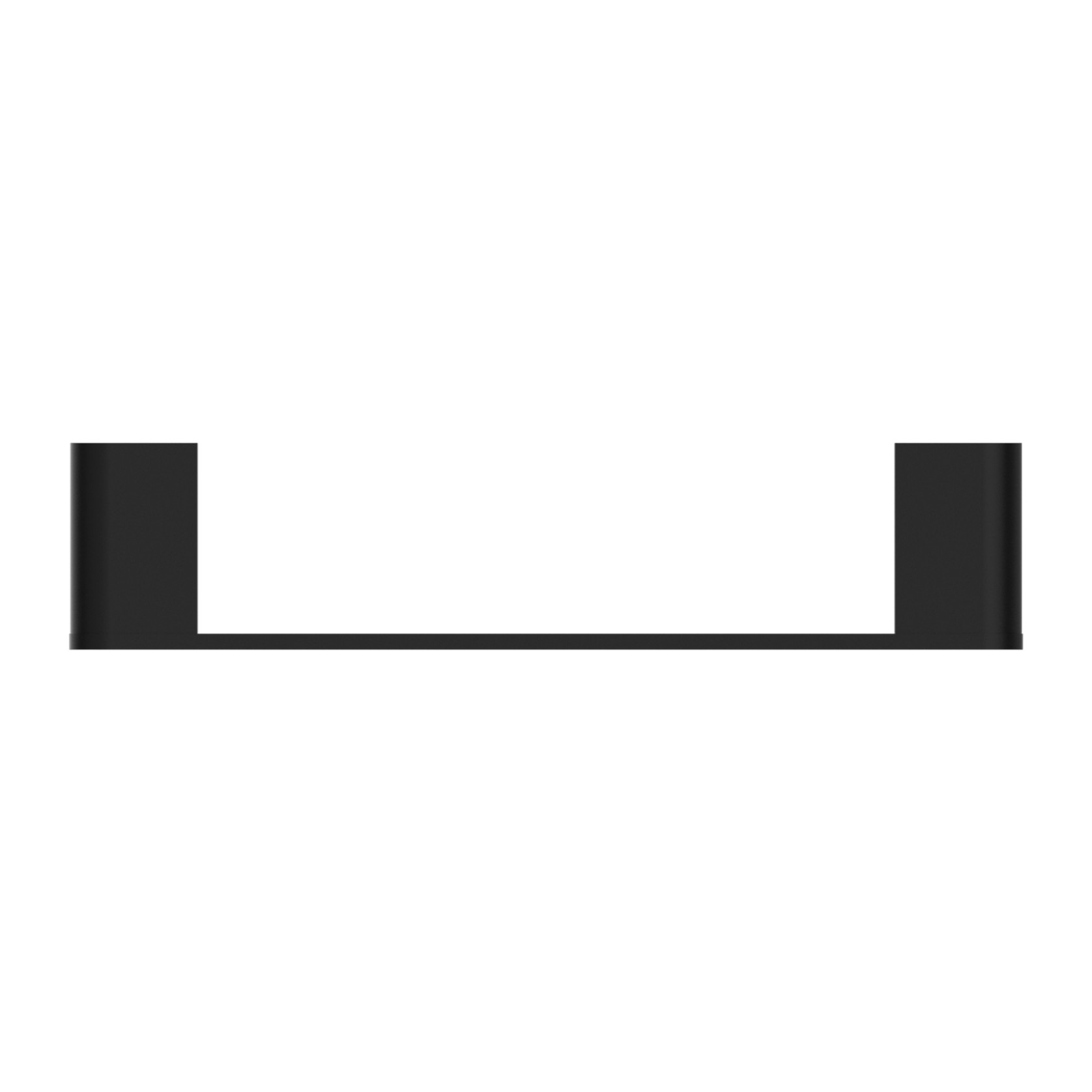 Bianca Hand Towel Rail | Matte Black gallery detail image