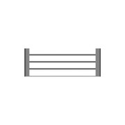 Bianca Towel Rack | Gun Metal gallery detail image