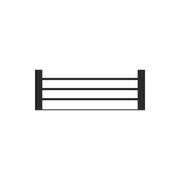 Bianca Towel Rack | Matte Black gallery detail image