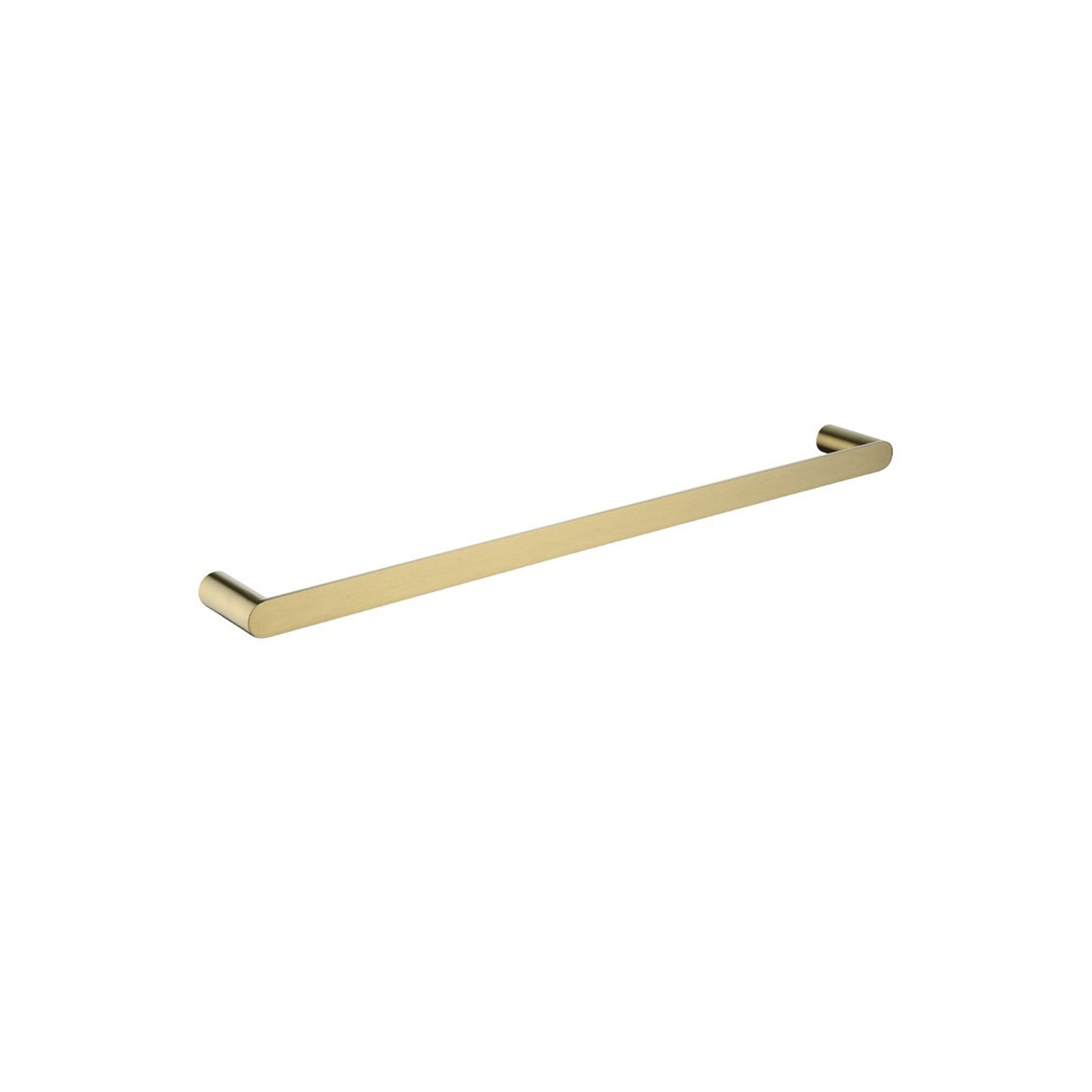 Rushy Single Towel Rail 600mm Brushed Brass gallery detail image