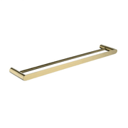 Rushy Double Towel Rail 600mm Brushed Brass gallery detail image