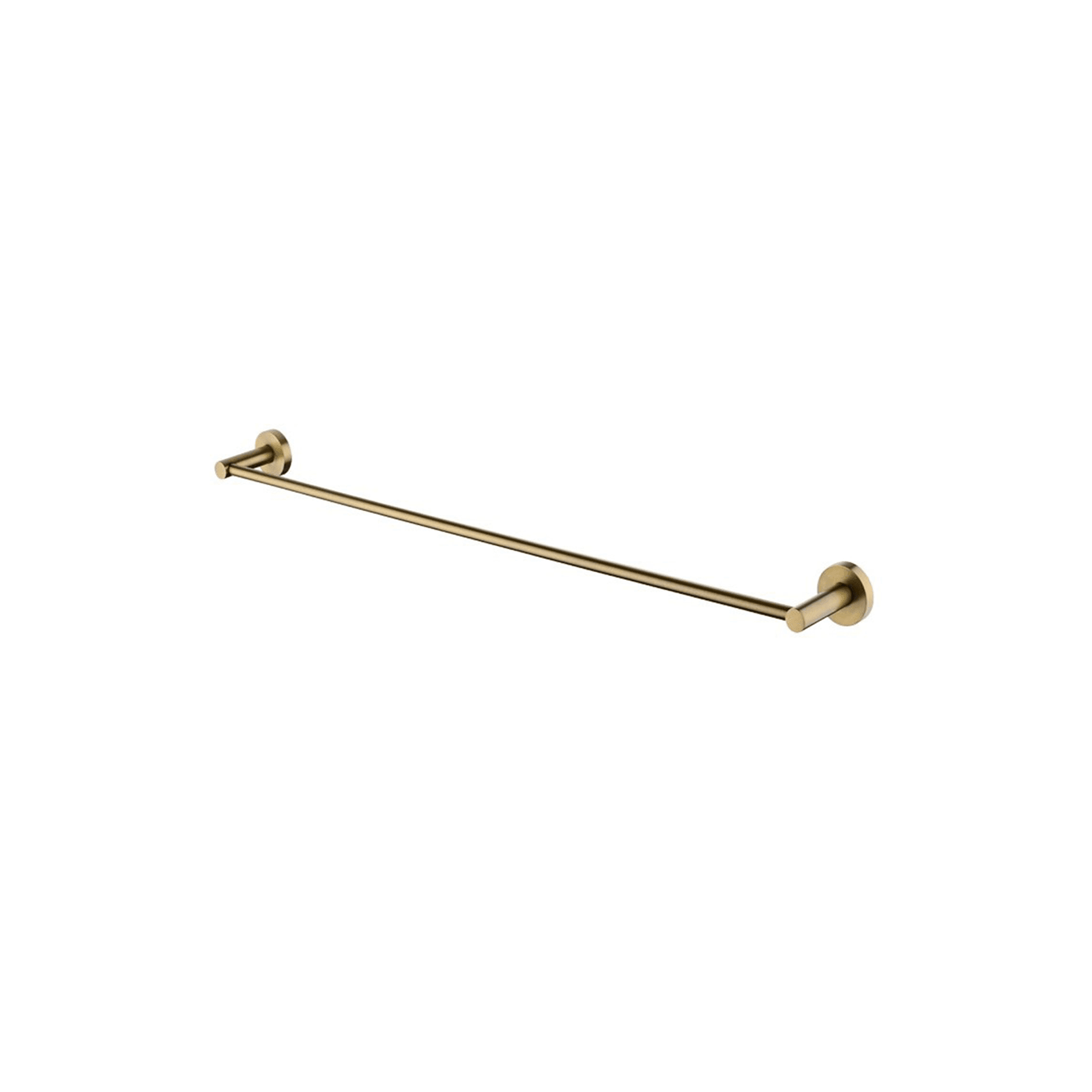 Lucid Pin Single Towel Rail 800mm Brushed Brass gallery detail image
