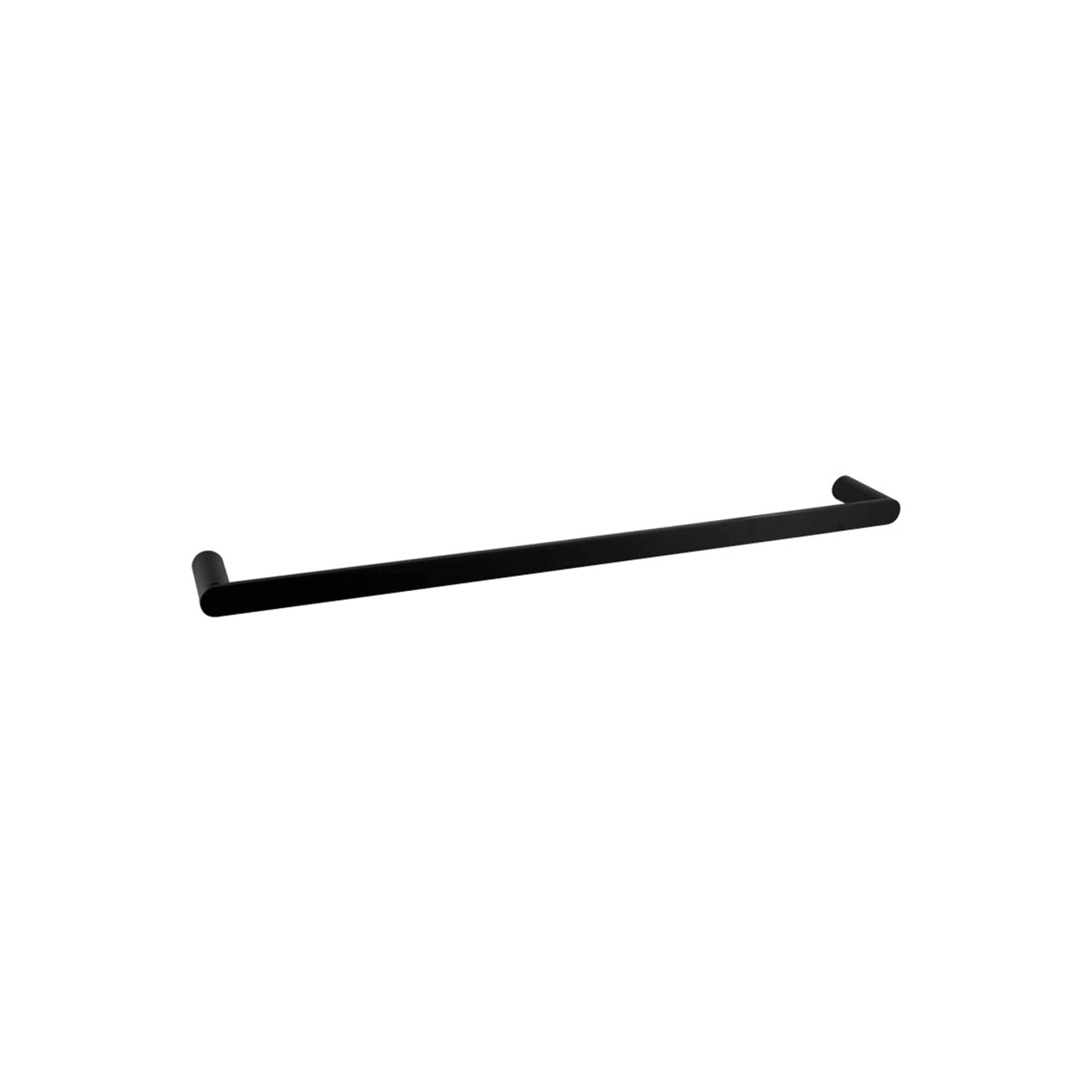 Rushy Single Towel Rail 800mm Matte Black gallery detail image
