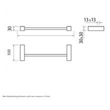 Single Towel Rail 370mm gallery detail image