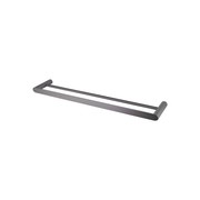 Rushy Double Towel Rail 600mm Gun Metal Grey gallery detail image