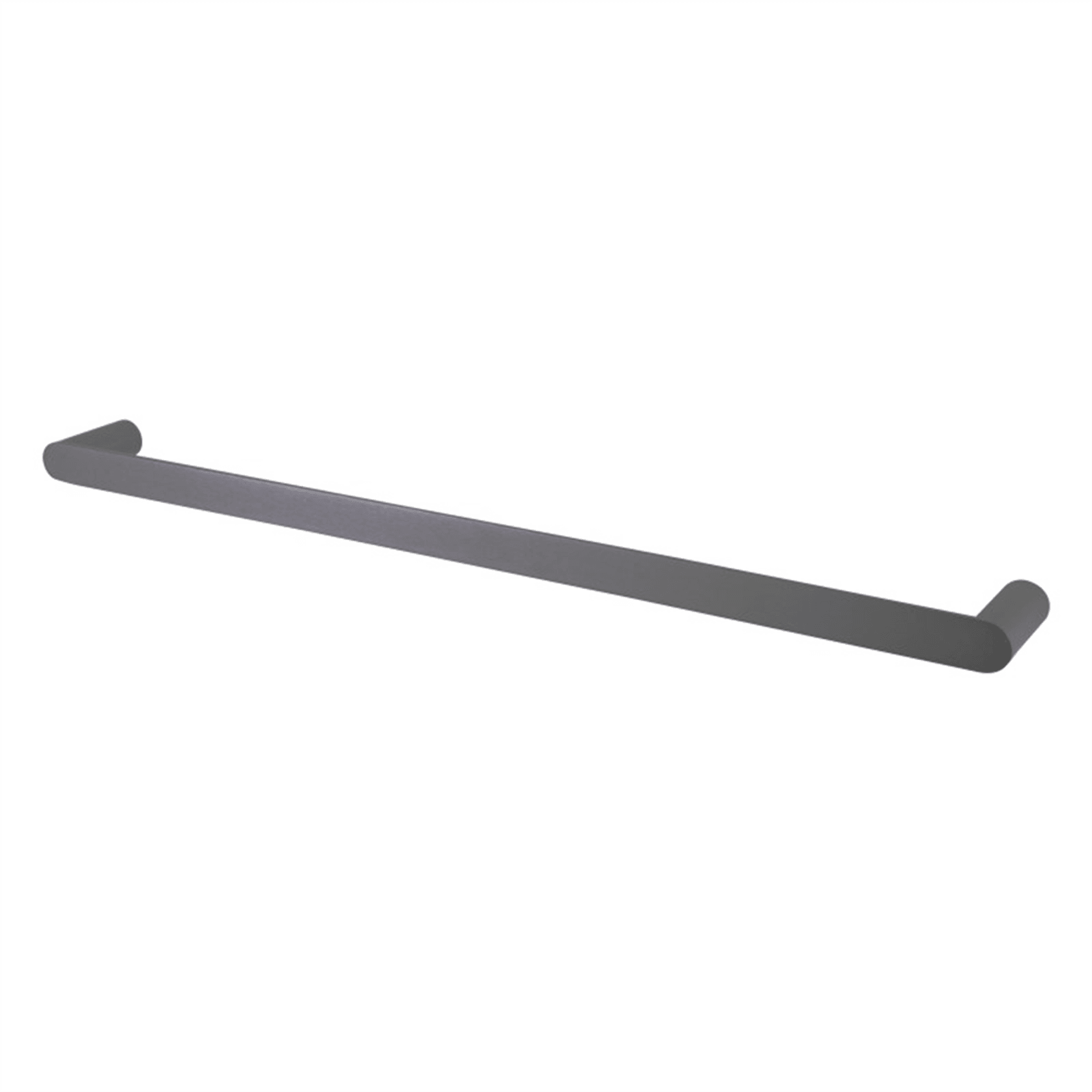 Rushy Single Towel Rail 800mm Gun Metal Grey gallery detail image