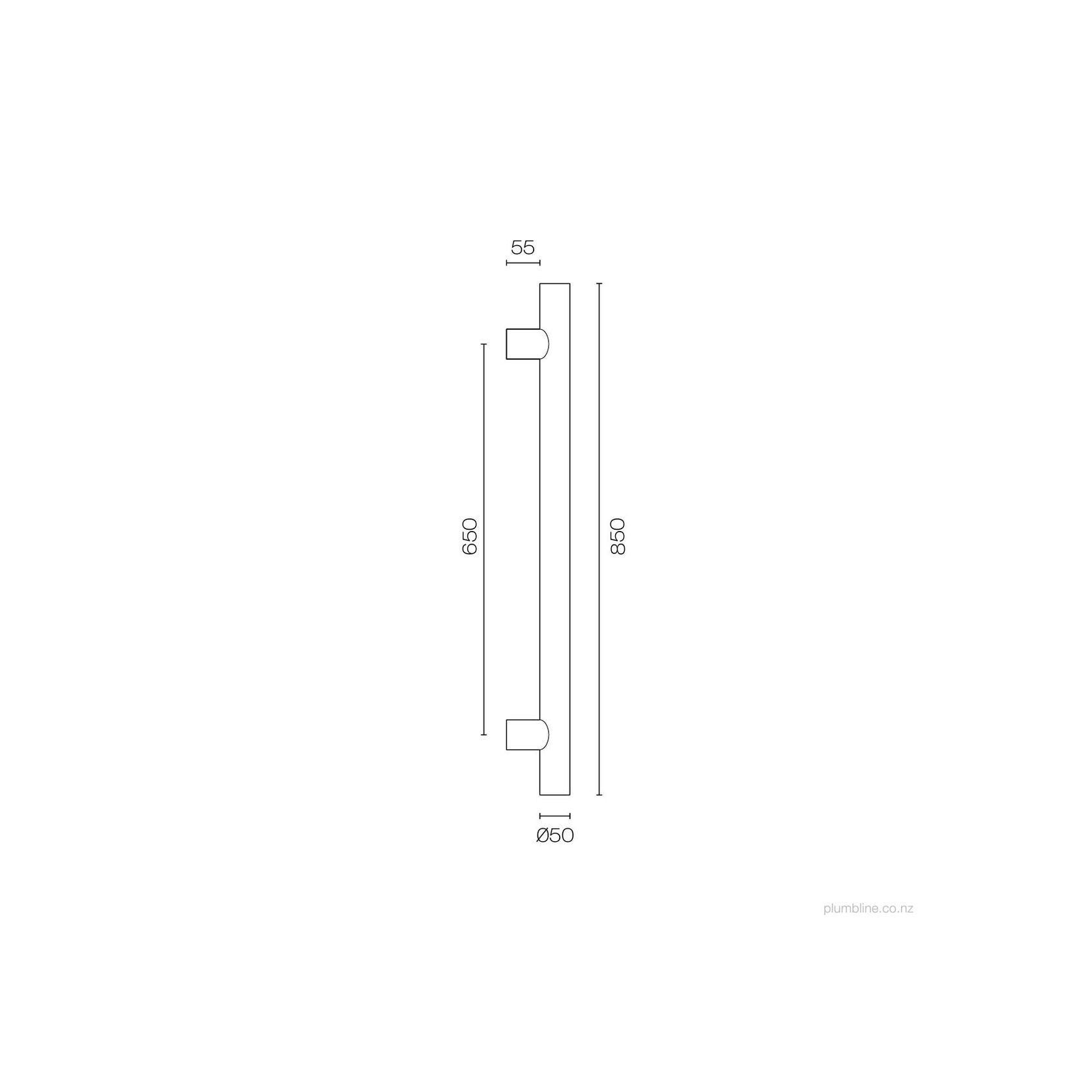 Buddy 85 Vertical Heated Towel Rail gallery detail image