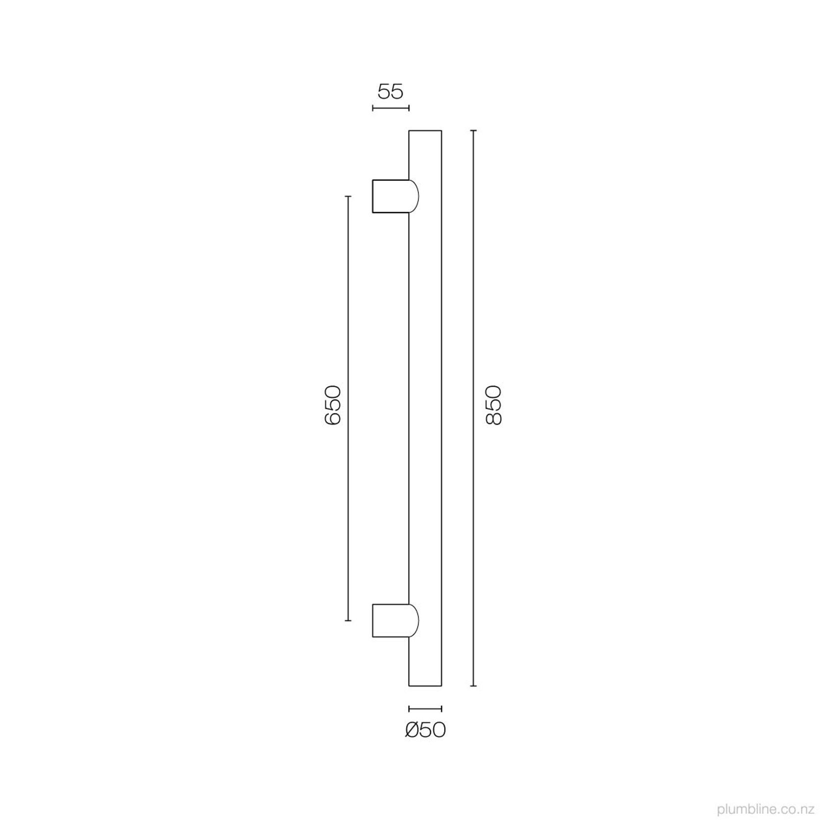Buddy 85 Vertical Heated Towel Rail gallery detail image
