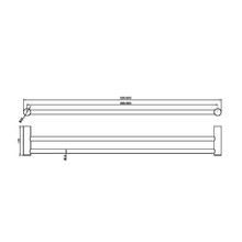 Zen SS316L Double Towel Rail 800mm | Brushed Gold gallery detail image