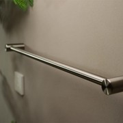 Zen SS316L Single Towel Rail 600mm | Brushed Nickel gallery detail image